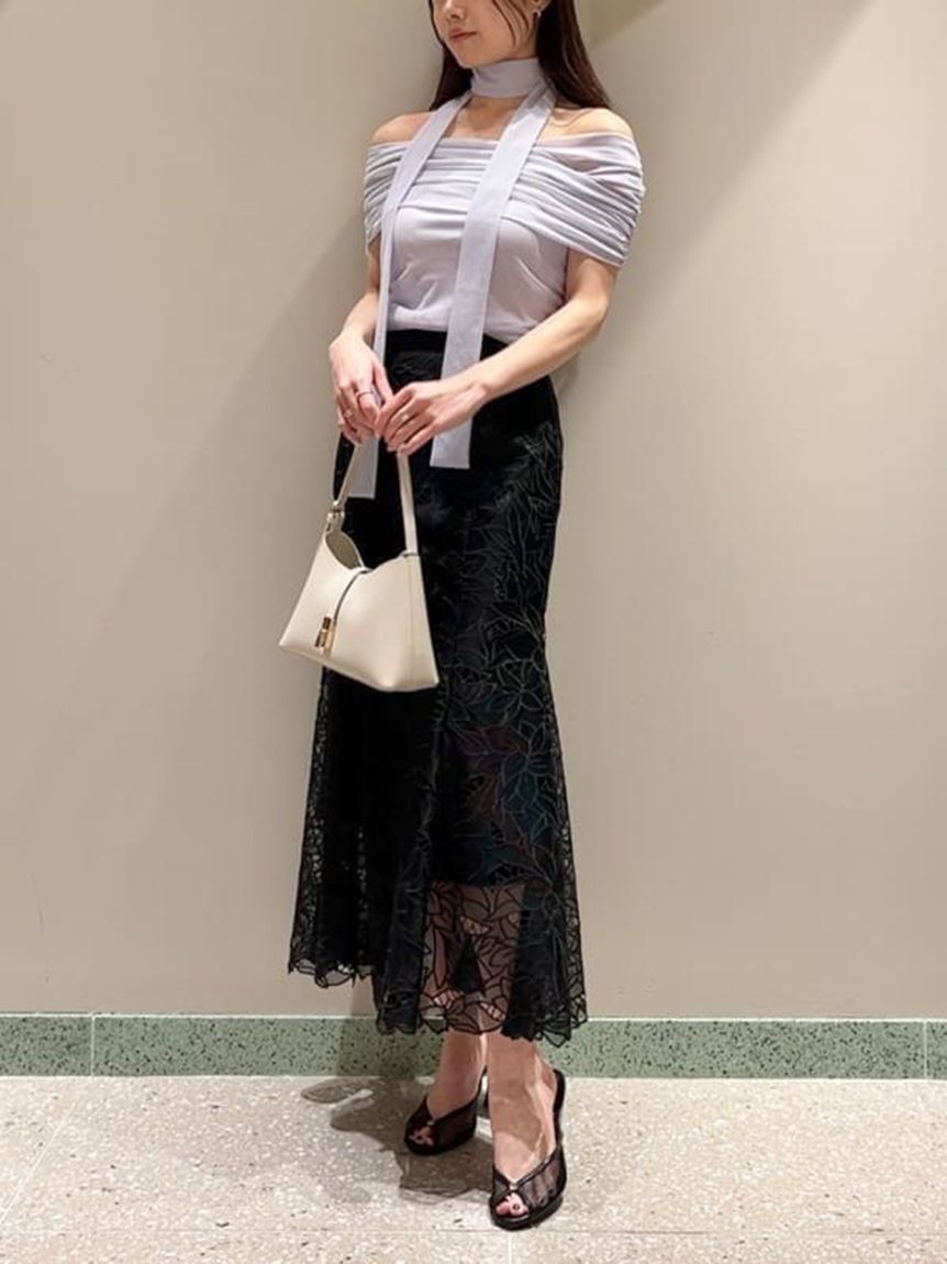 SNIDEL「ギャザーアシメカットプルオーバー」|Tシャツ・カットソー|