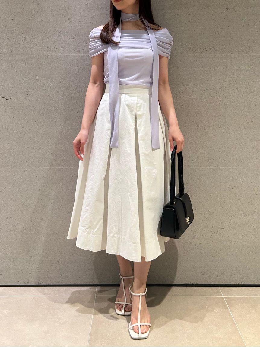 SNIDEL「ギャザーアシメカットプルオーバー」|Tシャツ・カットソー|