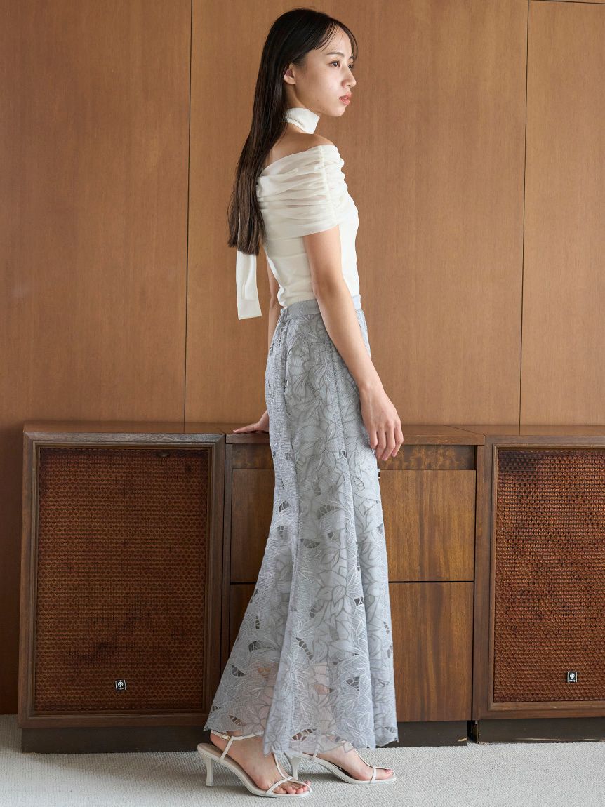 SNIDEL「ギャザーアシメカットプルオーバー」|Tシャツ・カットソー|