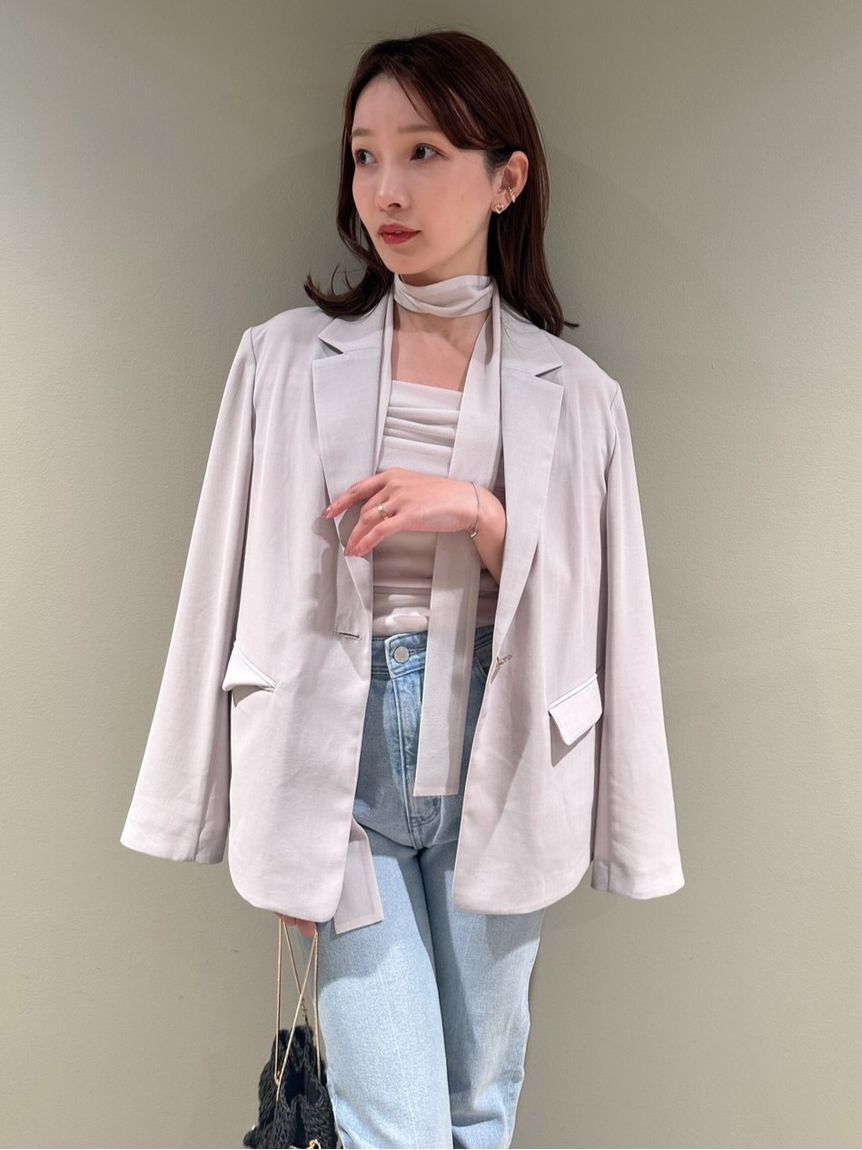 SNIDEL「ギャザーアシメカットプルオーバー」|Tシャツ・カットソー|