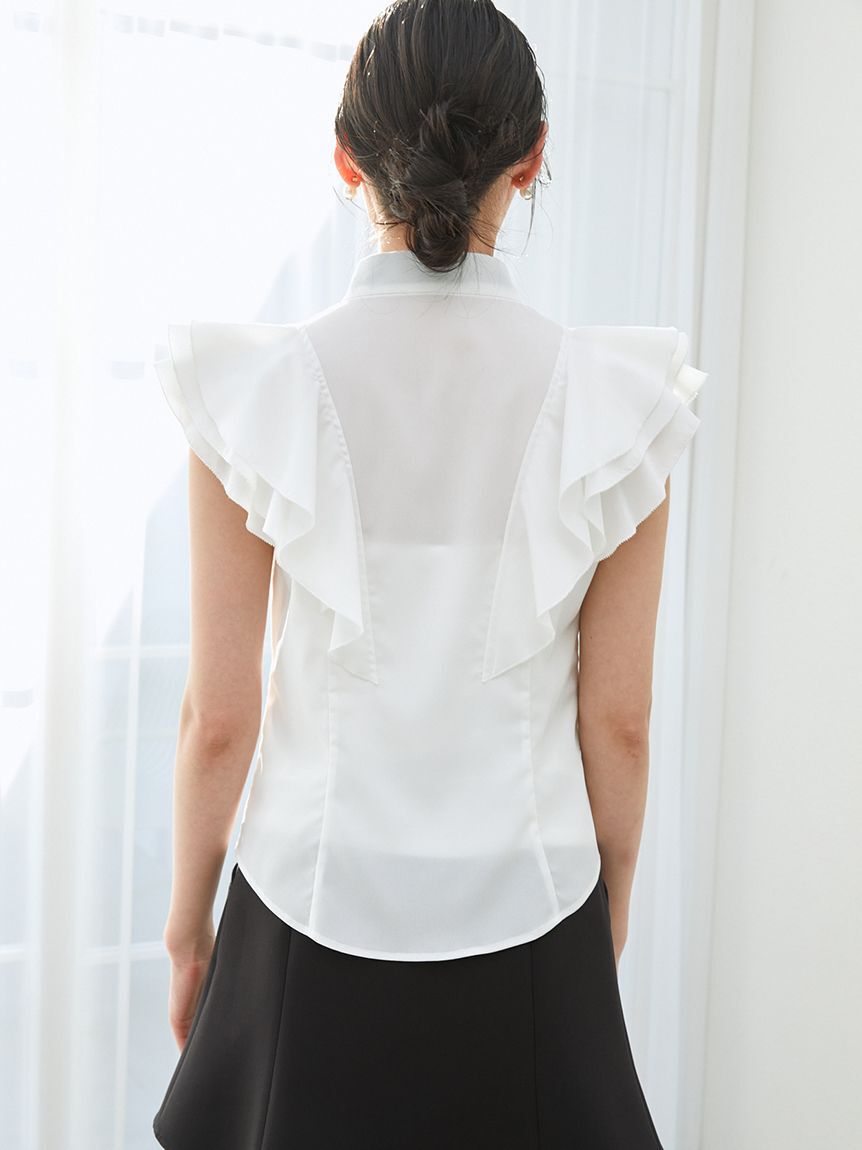 SNIDEL「フリルボウタイブラウス」|シャツ・ブラウス|