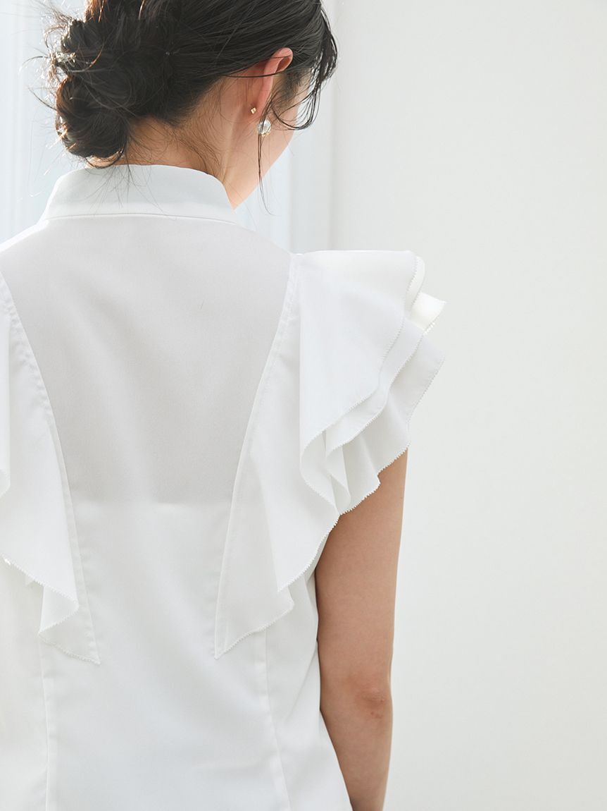 SNIDEL「フリルボウタイブラウス」|シャツ・ブラウス|