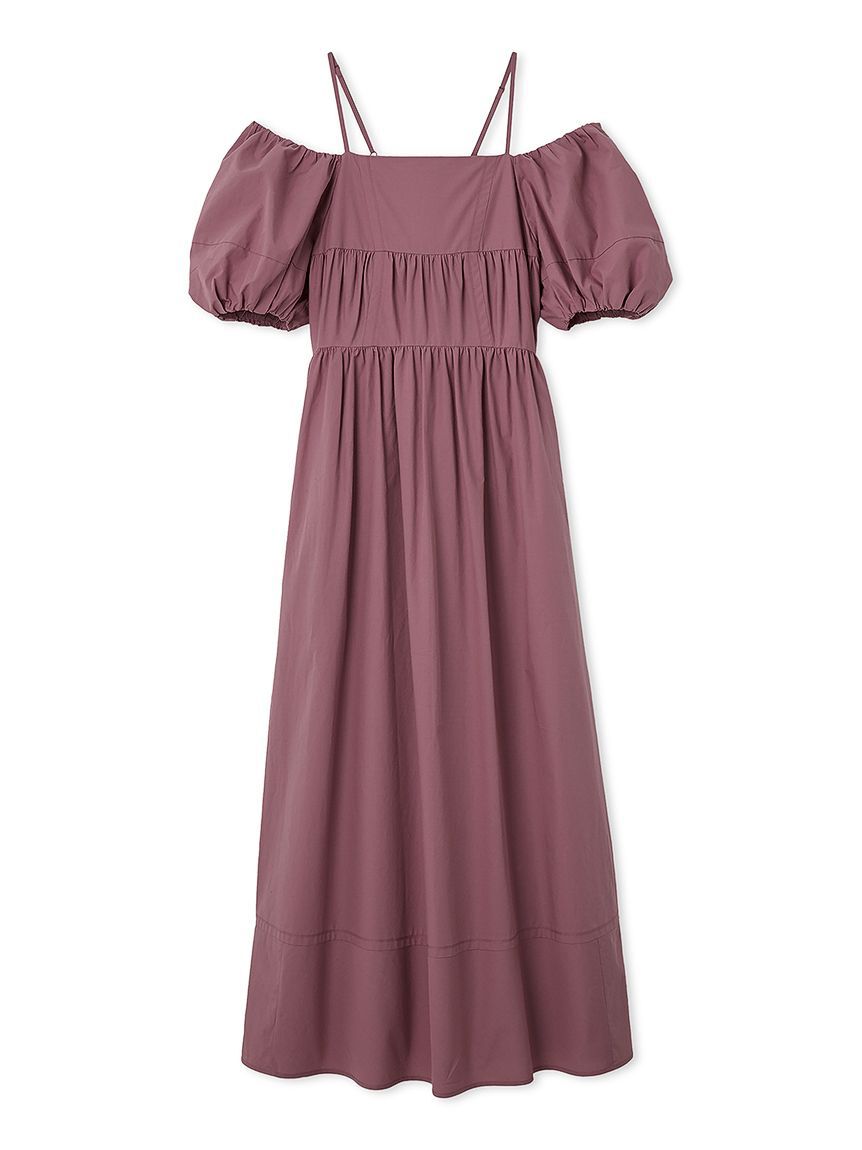 SNIDEL「オフショルパフスリワンピース」|ワンピース|