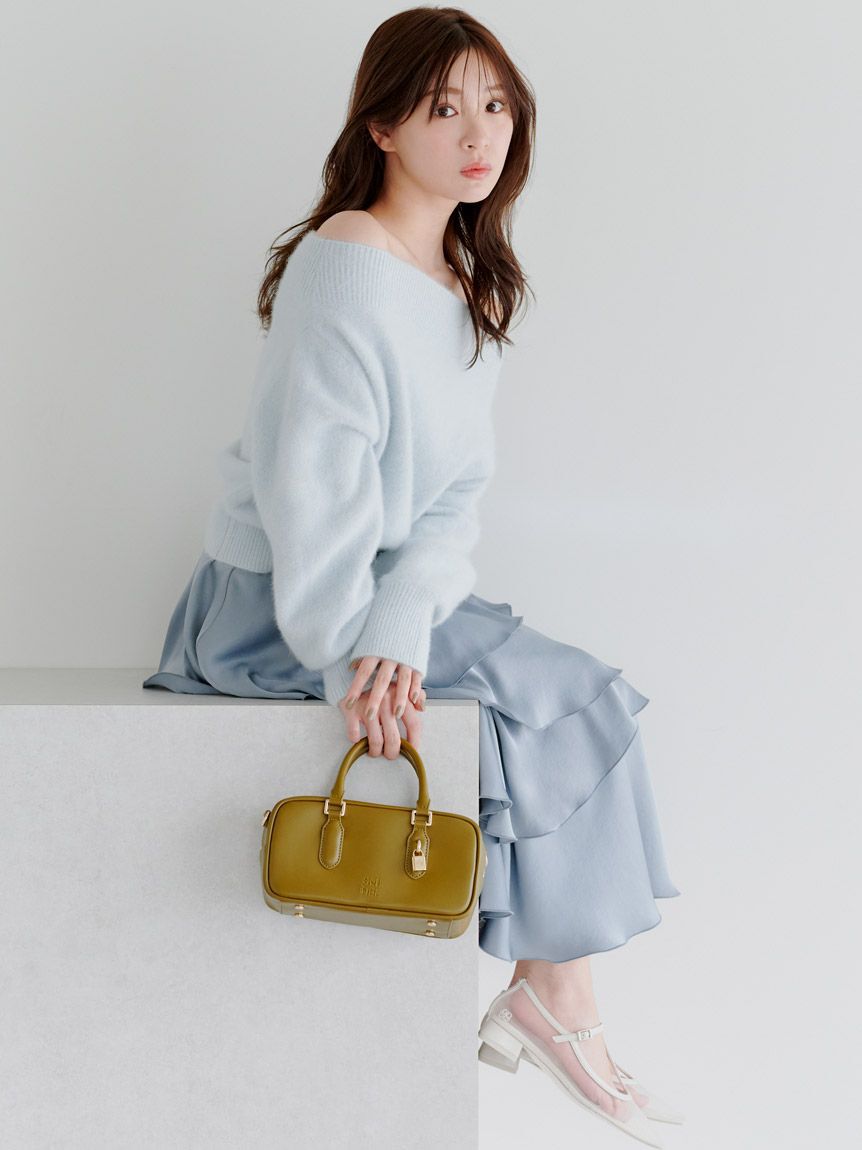 SNIDEL「シアーローヒールパンプス」|パンプス|