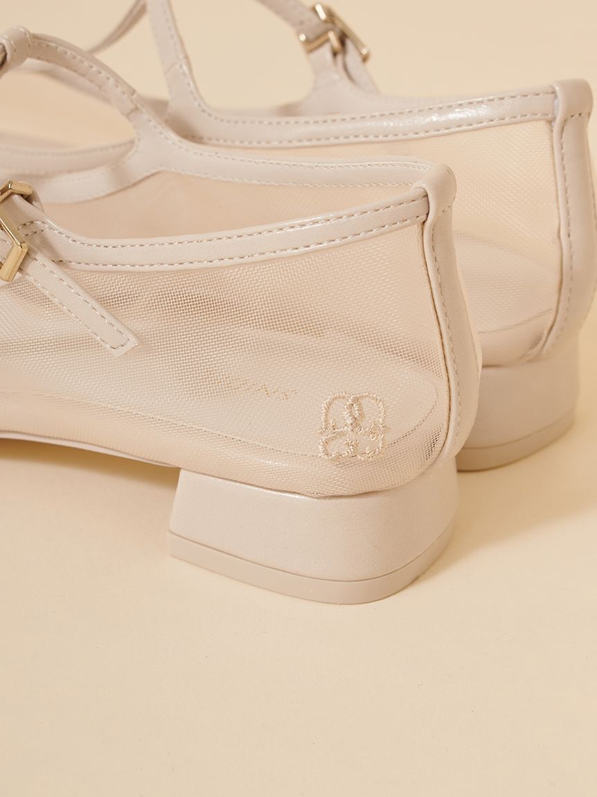 SNIDEL「シアーローヒールパンプス」|パンプス|