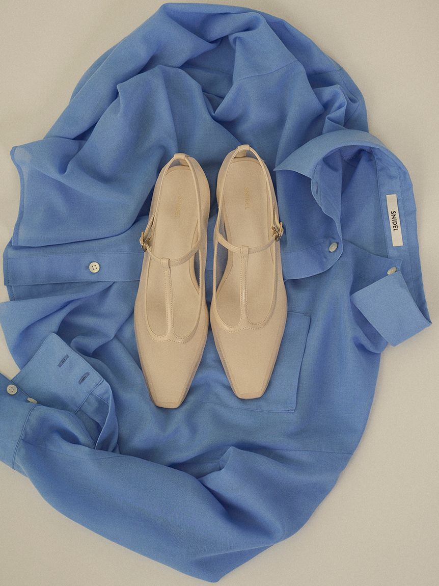 SNIDEL「シアーローヒールパンプス」|パンプス|