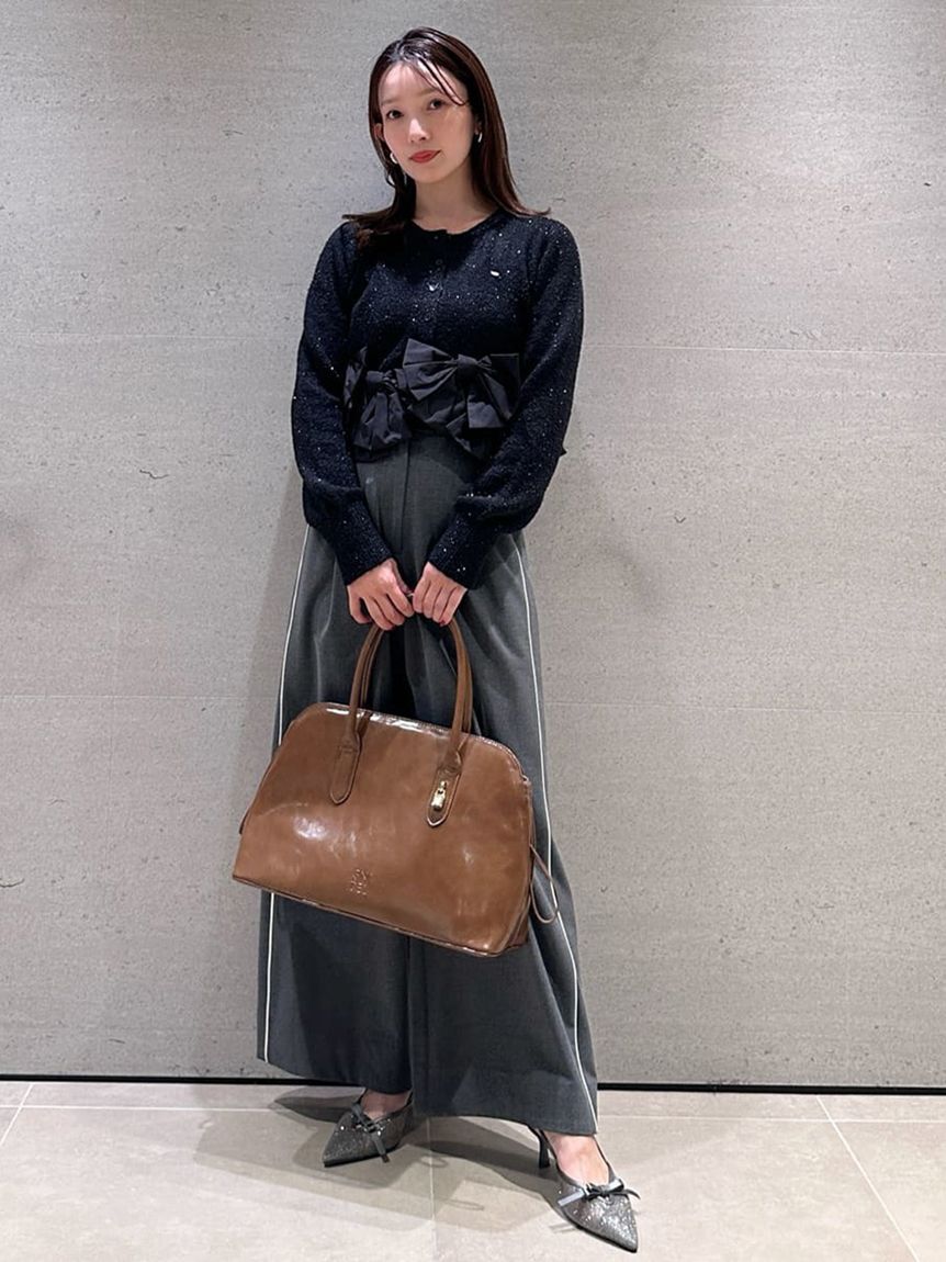 SNIDEL「リボンモチーフカーディガン」|ニット・セーター|