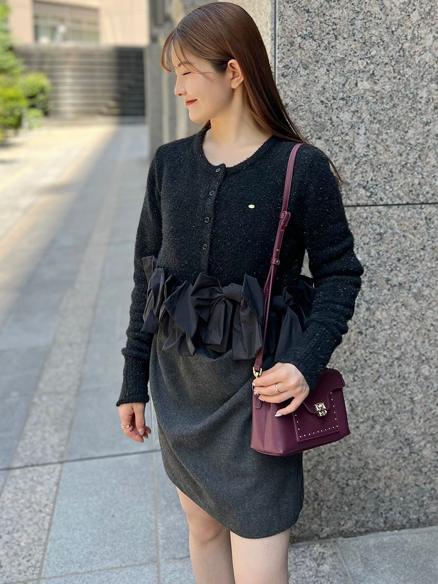 SNIDEL「リボンモチーフカーディガン」|ニット・セーター|