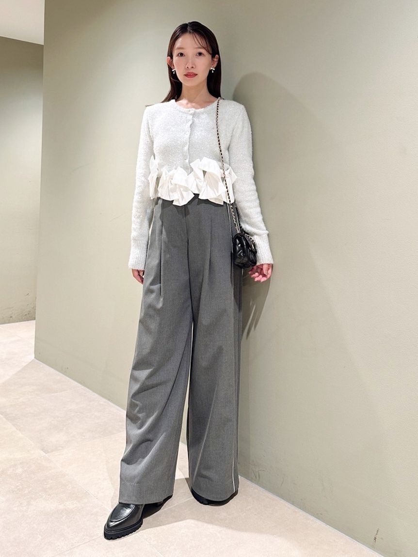 SNIDEL「リボンモチーフカーディガン」|ニット・セーター|