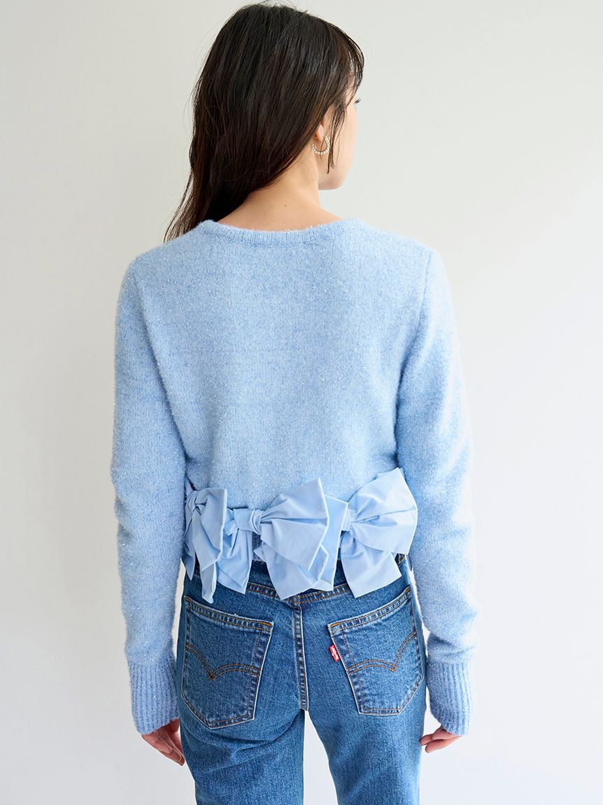 SNIDEL「リボンモチーフカーディガン」|ニット・セーター|
