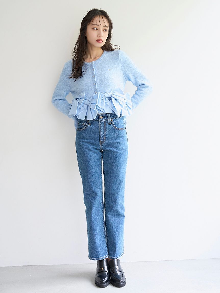 SNIDEL「リボンモチーフカーディガン」|ニット・セーター|