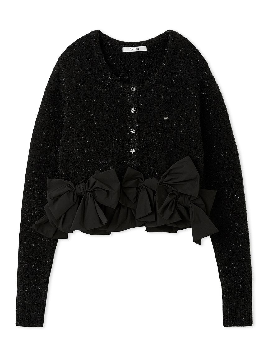 SNIDEL「リボンモチーフカーディガン」|ニット・セーター|