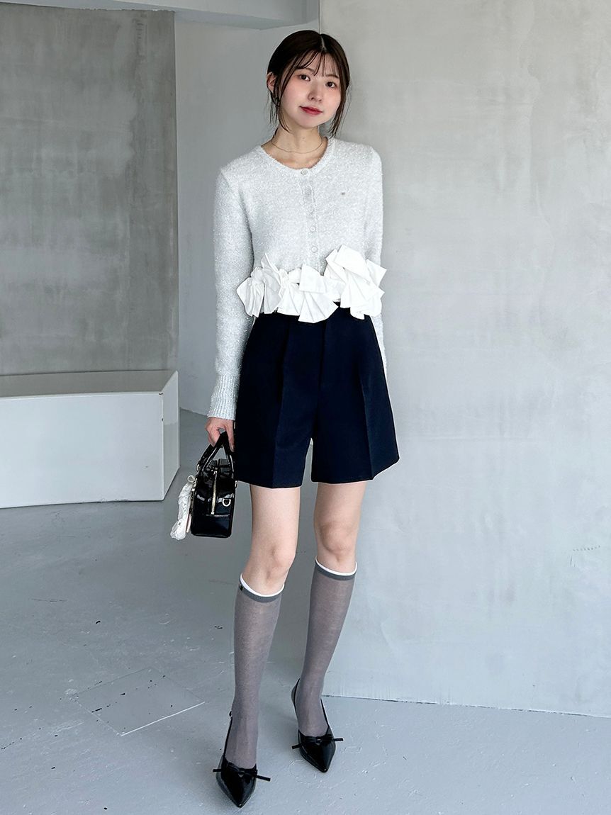 SNIDEL「リボンモチーフカーディガン」|ニット・セーター|