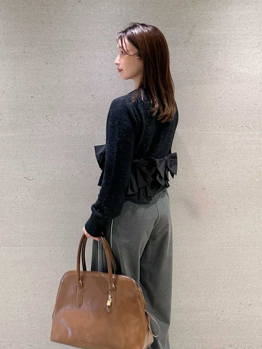 SNIDEL「リボンモチーフカーディガン」|ニット・セーター|