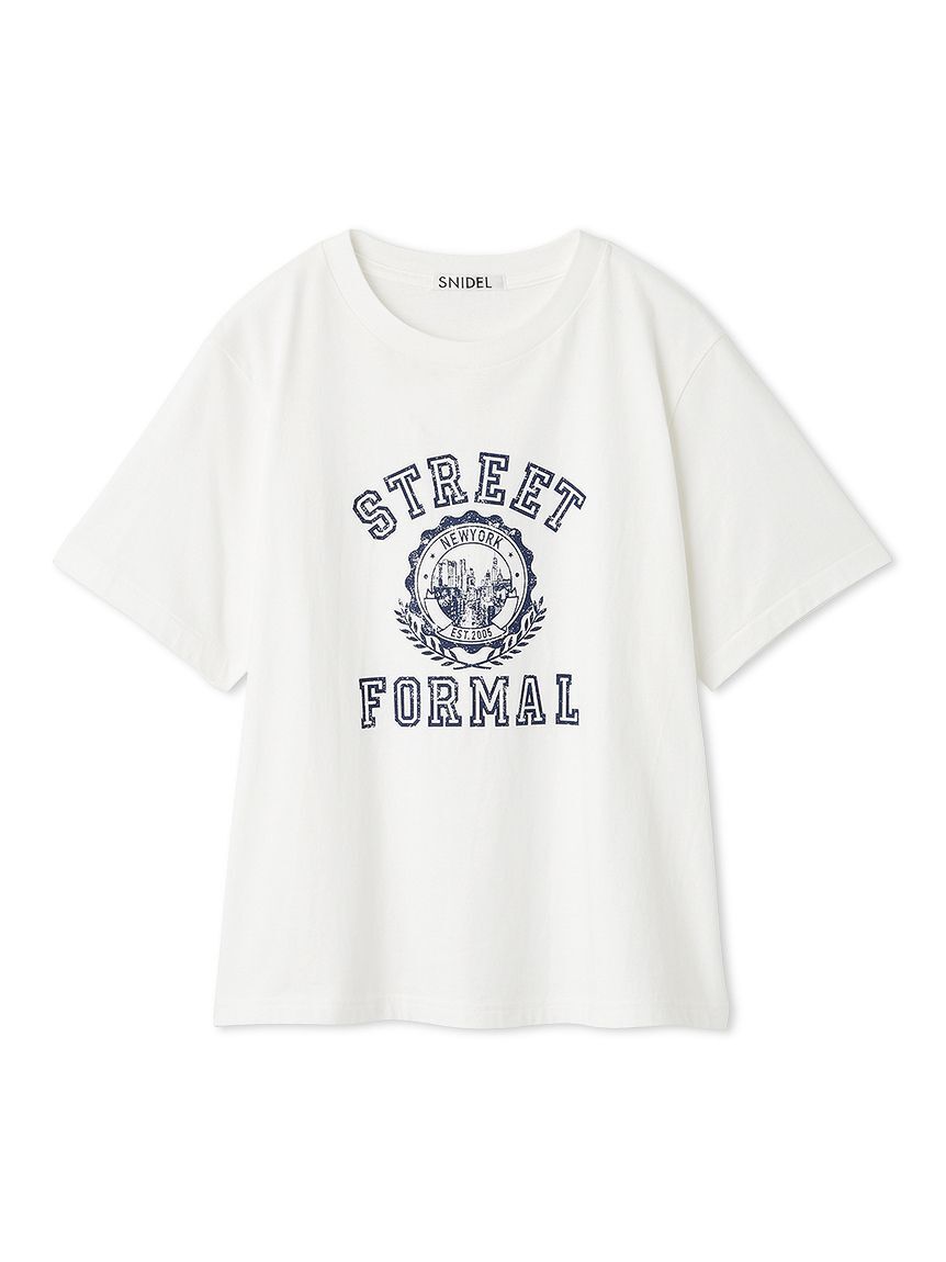 SNIDEL「プリントロゴTシャツ」|Tシャツ・カットソー|