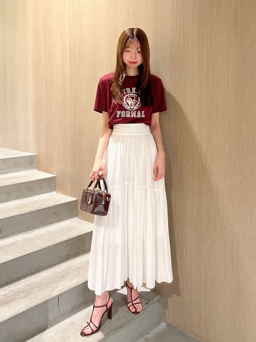 SNIDEL「プリントロゴTシャツ」|Tシャツ・カットソー|