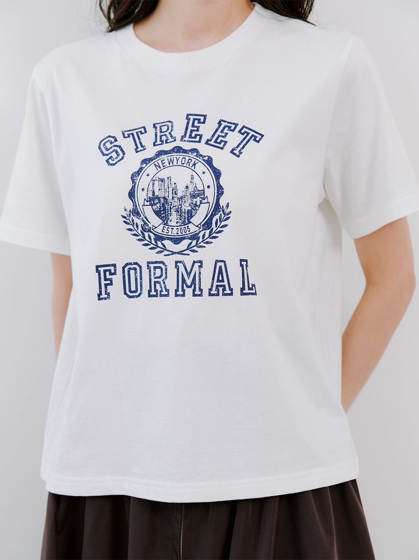 SNIDEL「プリントロゴTシャツ」|Tシャツ・カットソー|