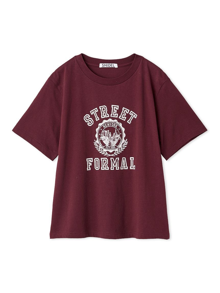 SNIDEL「プリントロゴTシャツ」|Tシャツ・カットソー|BUR