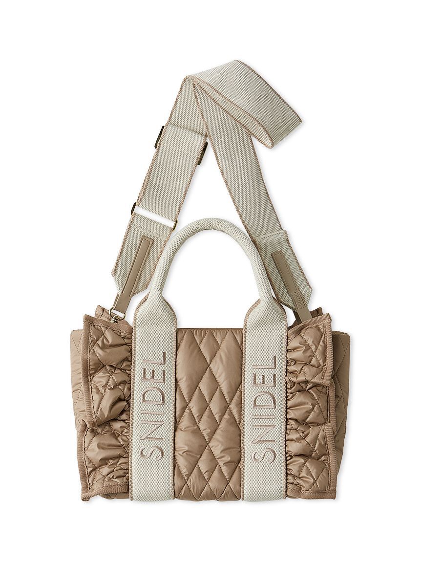 SNIDEL「フリルキルティングロゴバッグ」|ハンドバッグ|