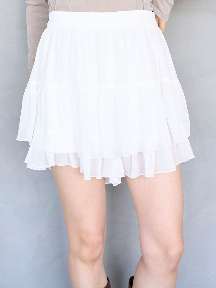 SNIDEL「リップルラインミニスカショーパン」|その他|