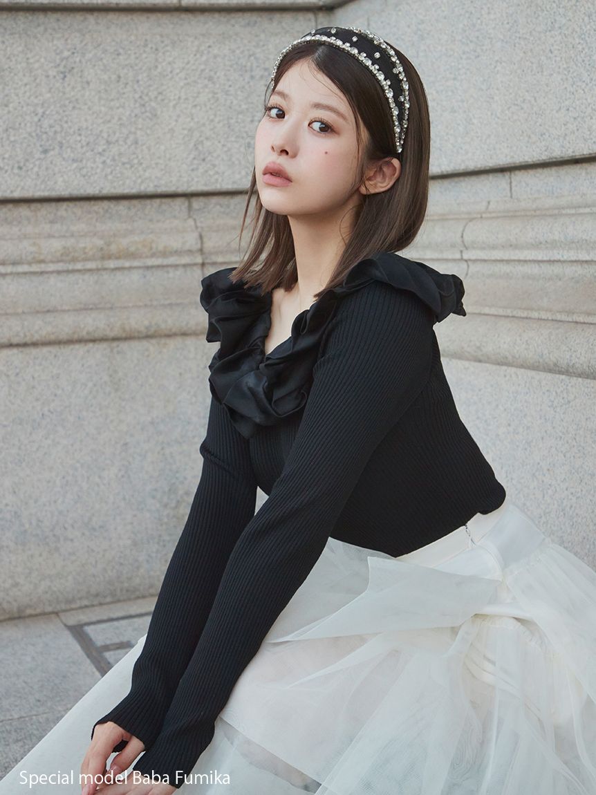 SNIDEL「チュールパニエスカート」|スカート|