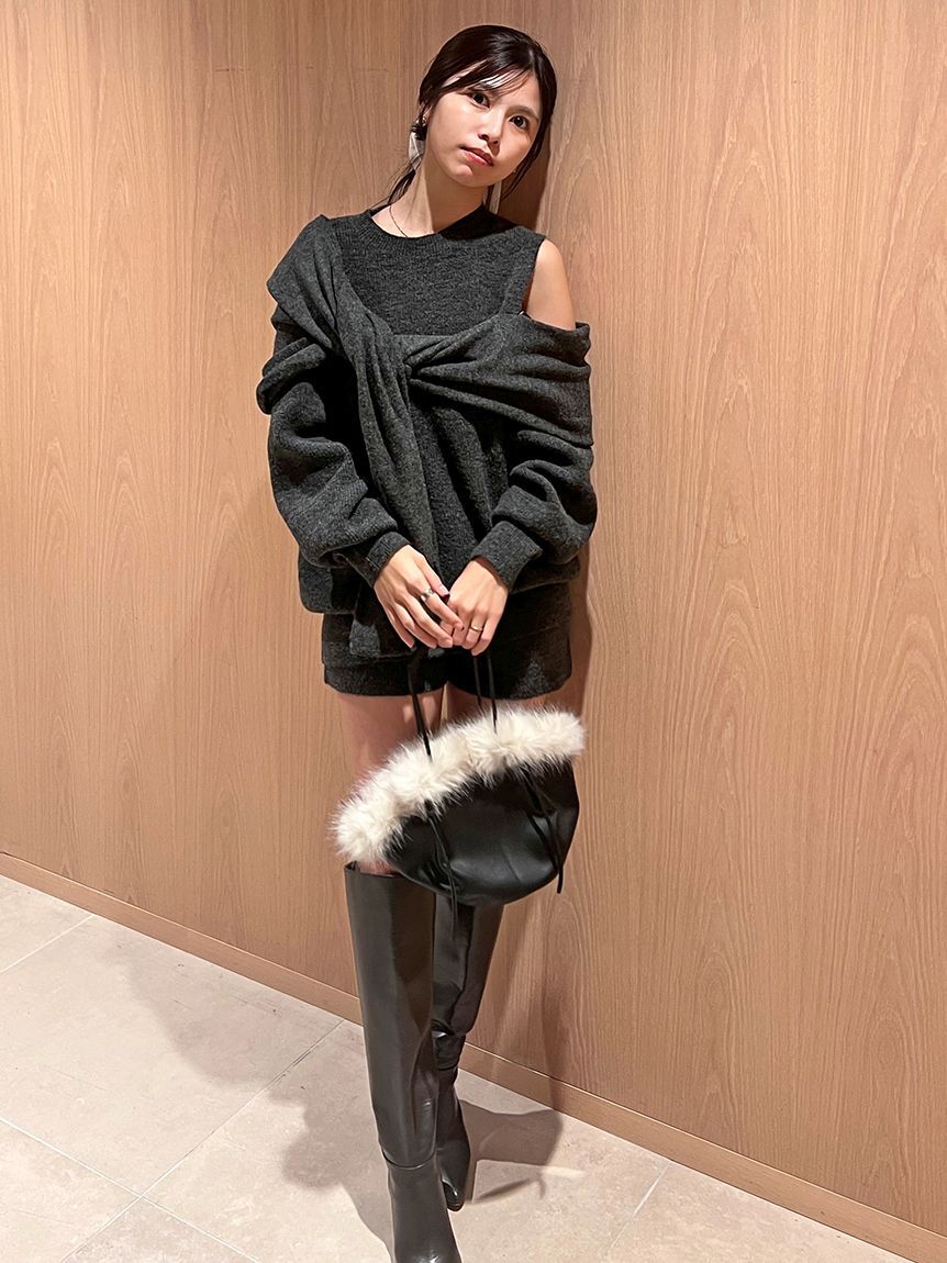 SNIDEL「ディフォメーションニットプルオーバー」|ニット・セーター|