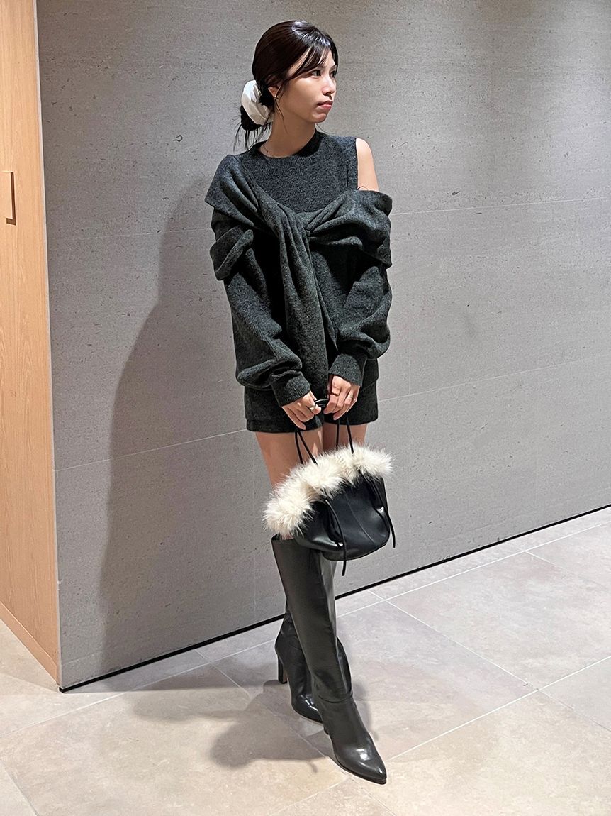 SNIDEL「ディフォメーションニットプルオーバー」|ニット・セーター|