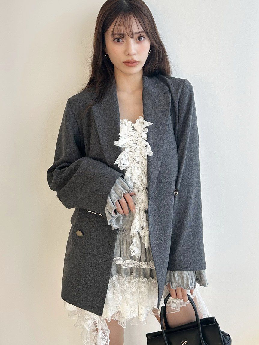 SNIDEL「ティアードフリルカットソープルオーバー」|Tシャツ・カットソー|