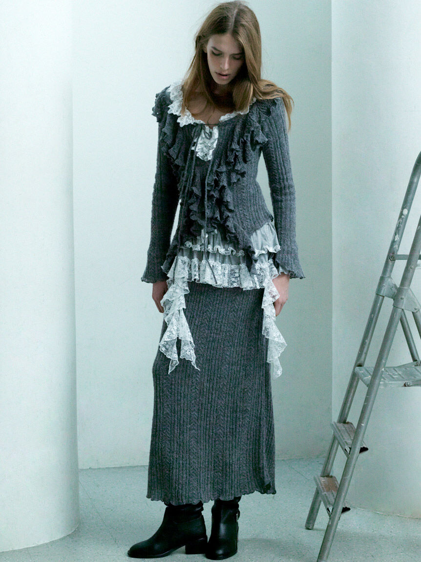 SNIDEL「ティアードフリルカットソープルオーバー」|Tシャツ・カットソー|