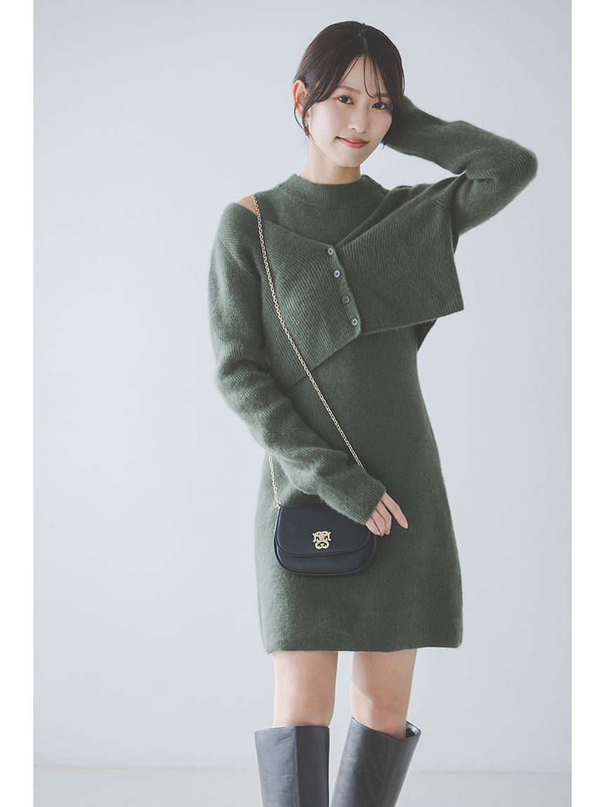 SNIDEL「ラクーン畦ノースリミニワンピース」|ワンピース|