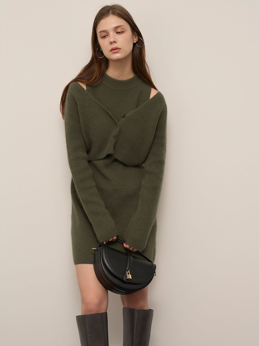 SNIDEL「ラクーン畦ノースリミニワンピース」|ワンピース|