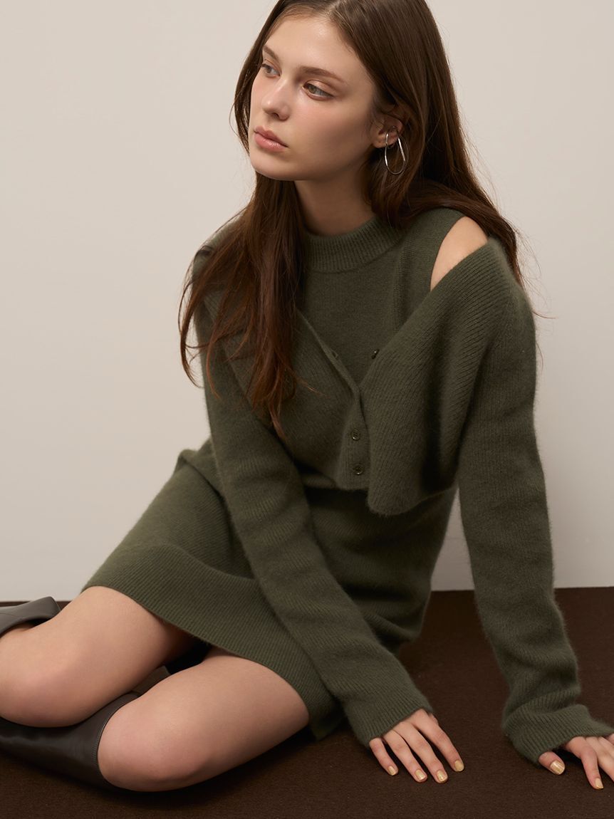 SNIDEL「ラクーン畦ノースリミニワンピース」|ワンピース|