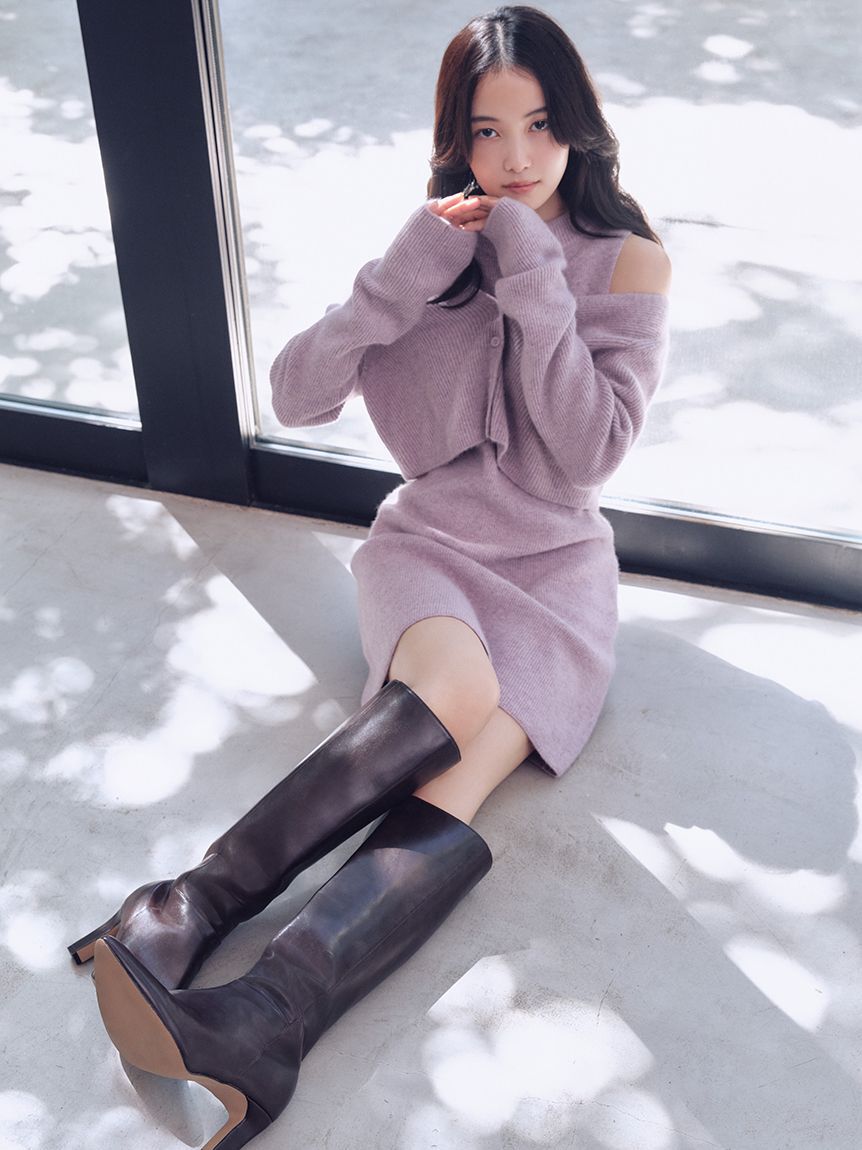 SNIDEL「ラクーン畦ノースリミニワンピース」|ワンピース|