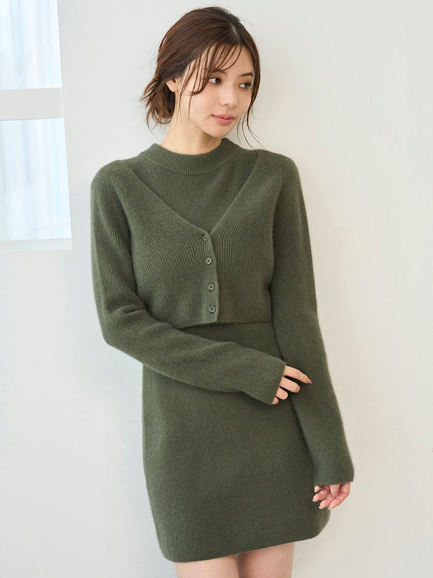 SNIDEL「ラクーン畦ノースリミニワンピース」|ワンピース|