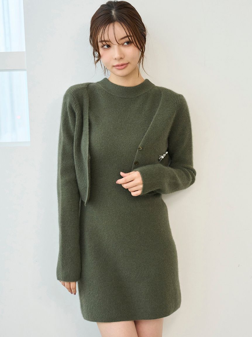 SNIDEL「ラクーン畦ノースリミニワンピース」|ワンピース|