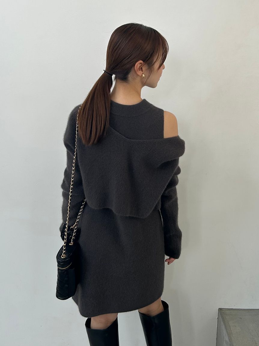 SNIDEL「ラクーン畦ノースリミニワンピース」|ワンピース|