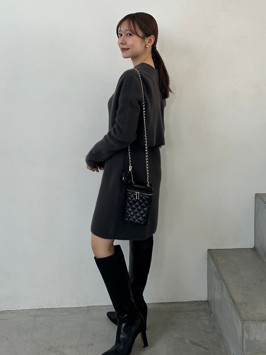 SNIDEL「ラクーン畦ノースリミニワンピース」|ワンピース|