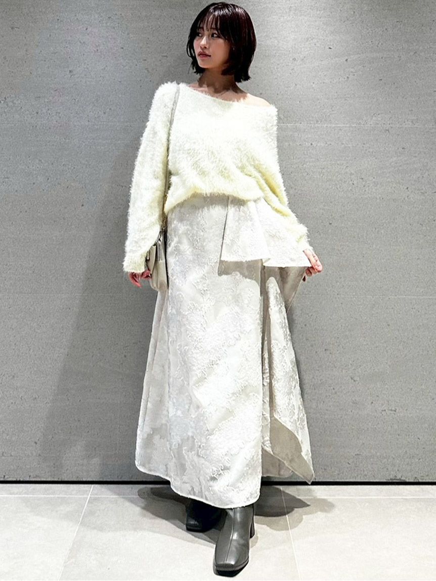 SNIDEL「ファーライクニットプルオーバー」|ニット・セーター|