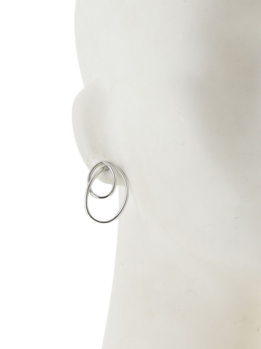 SNIDEL「ダブルラインフープピアス」|ピアス|