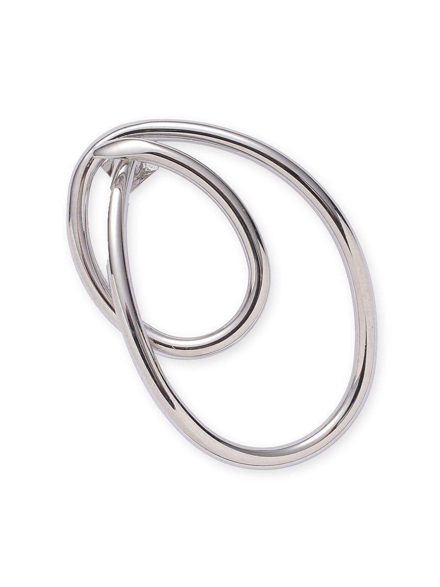 SNIDEL「ダブルラインフープピアス」|ピアス|