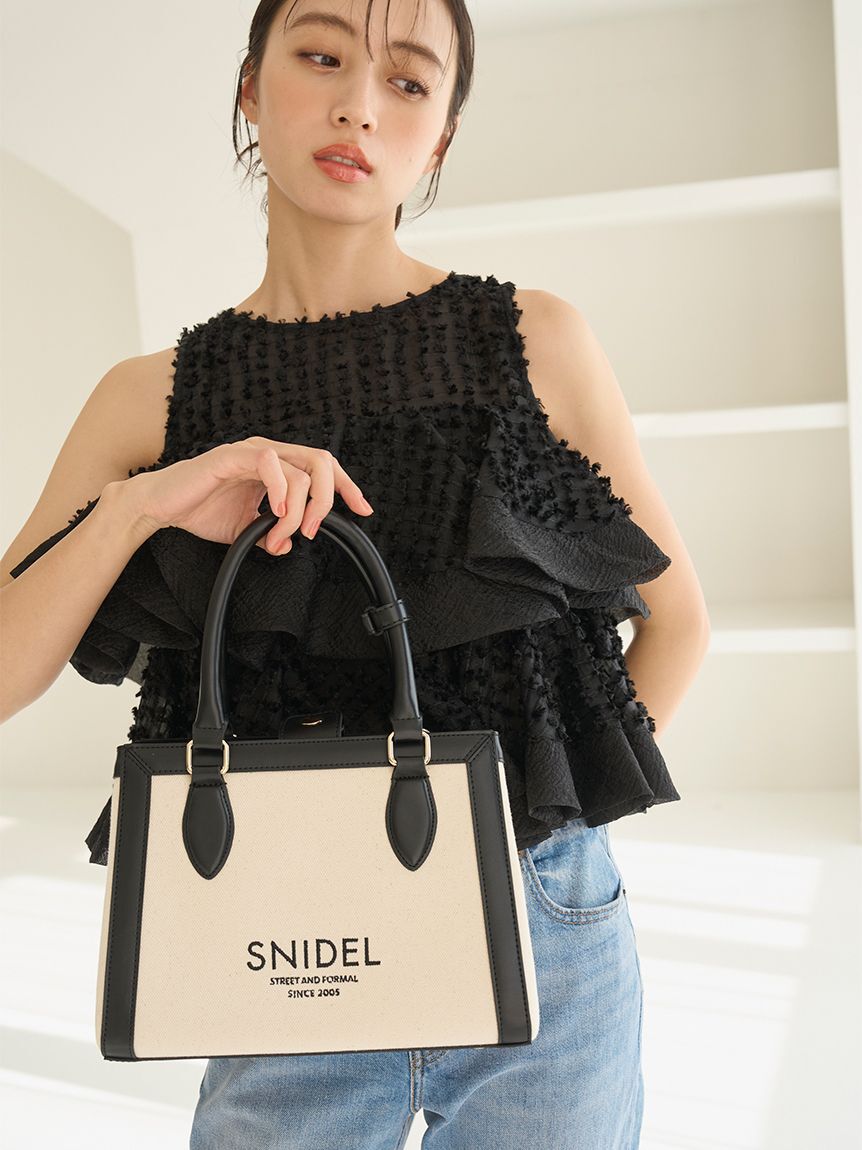 SNIDEL「バリエロゴバッグ」|ハンドバッグ|