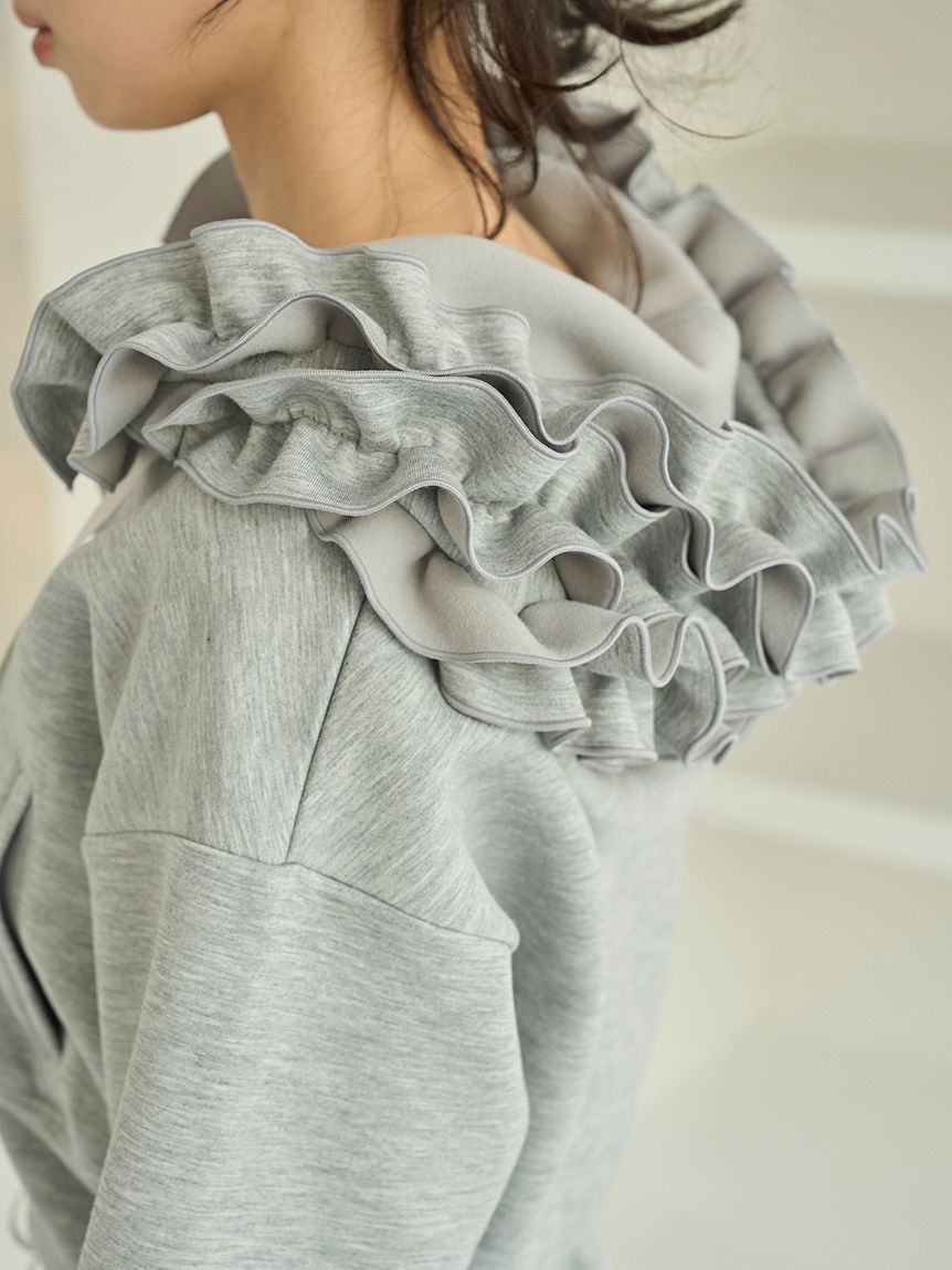 フリルショートジップパーカー（SNIDEL）｜ルミネのファッション通販