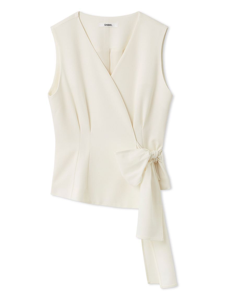 SNIDEL「Sustainableペプラムベストトップス」|シャツ・ブラウス|IVR