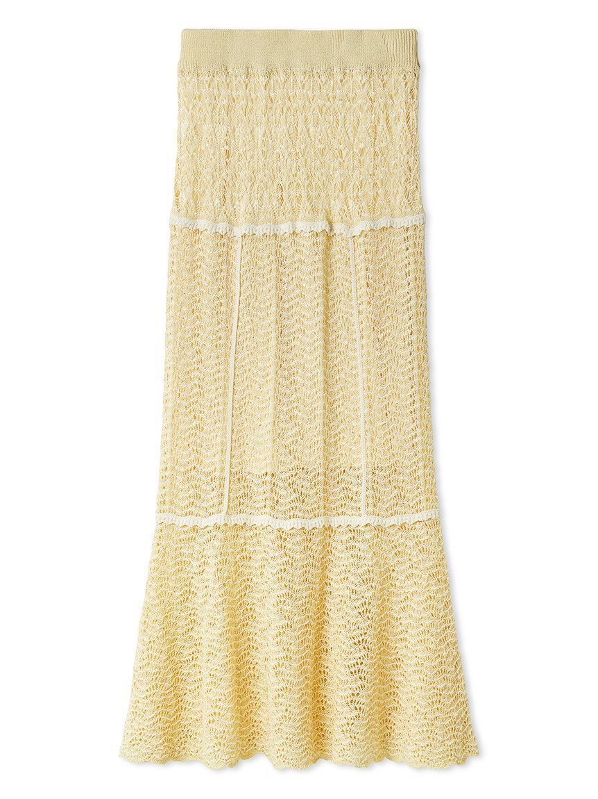 SNIDEL「クロシェニットスカート」|スカート|