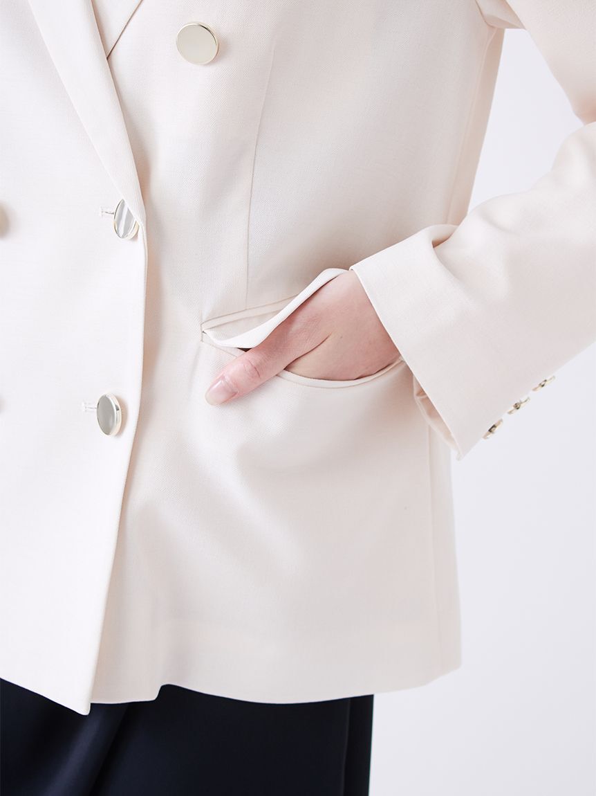 SNIDEL「SOLAMENTダブルジャケット」|テーラードジャケット|