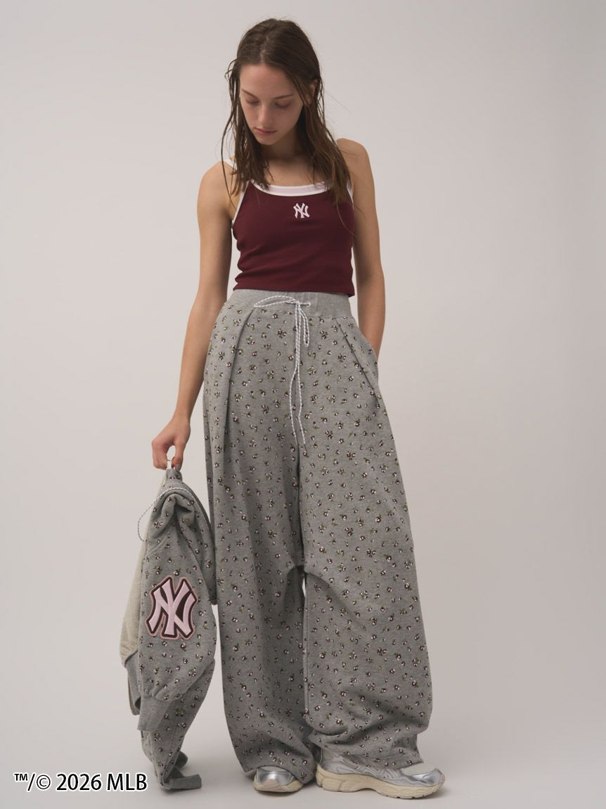 SNIDEL「【MLB】Sustainableスウェットワイドパンツ」|チノ|