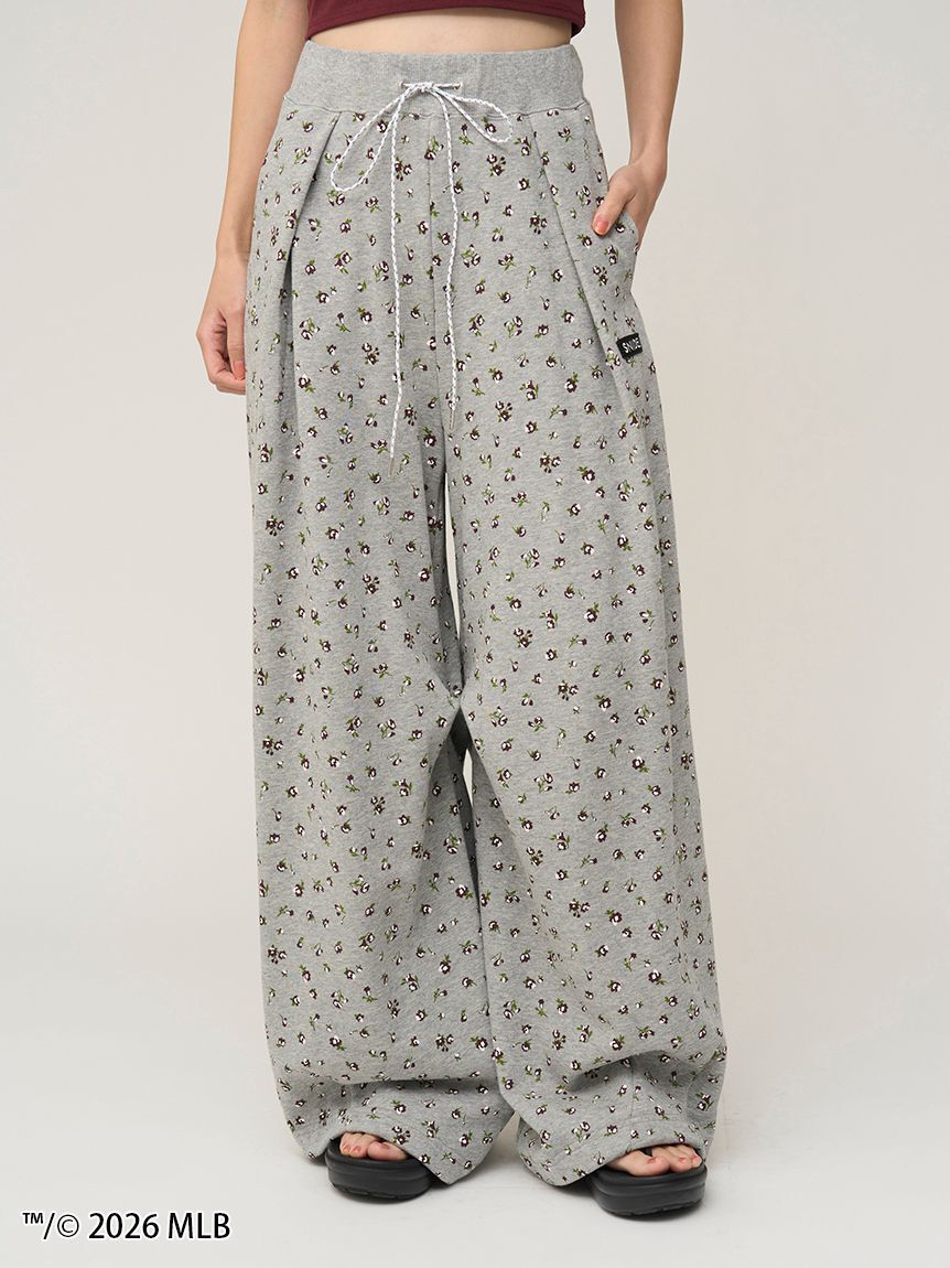SNIDEL「【MLB】Sustainableスウェットワイドパンツ」|チノ|