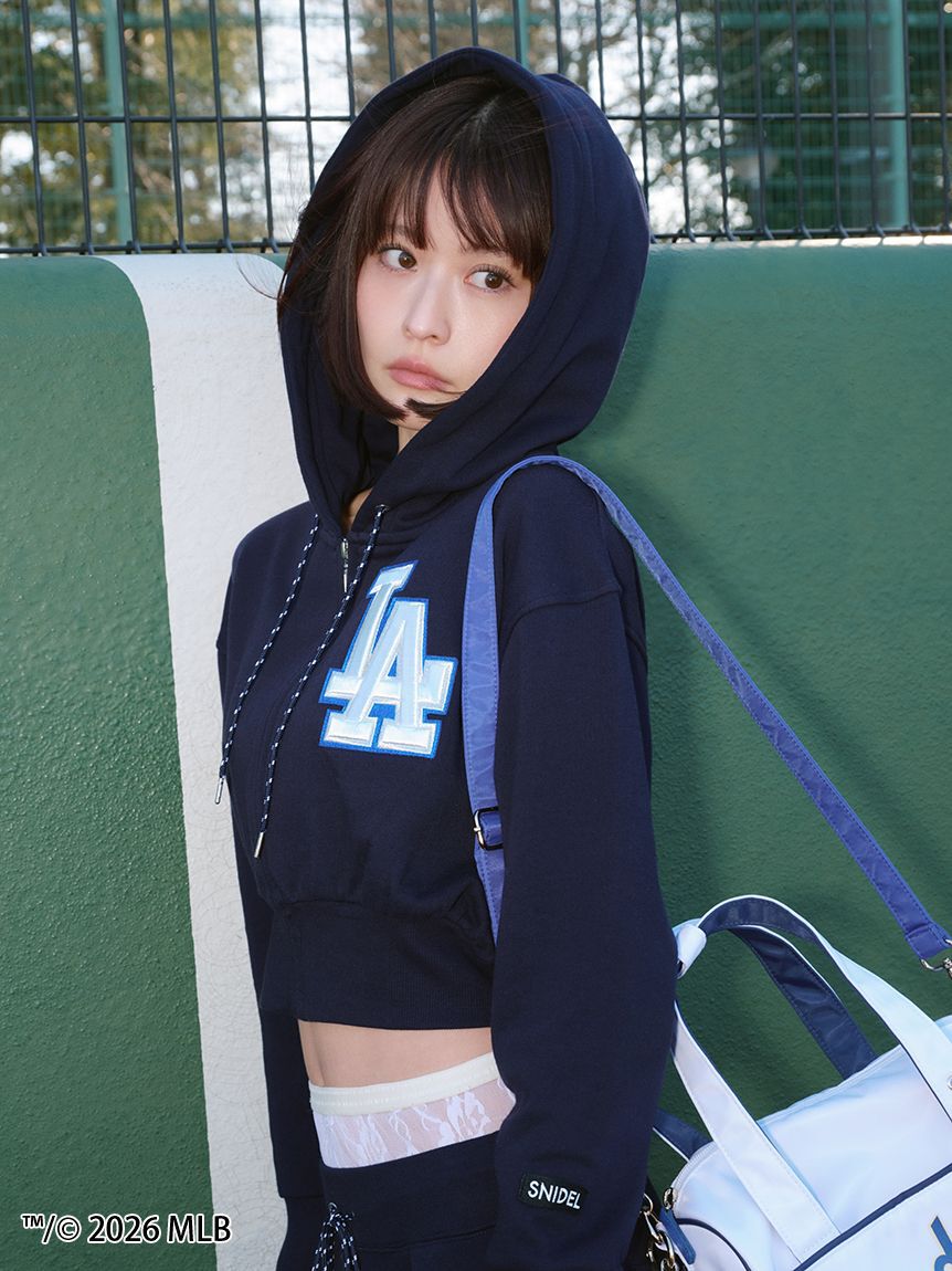 SNIDEL「【MLB】Sustainableワンポイントフーディー」|パーカー|NVY