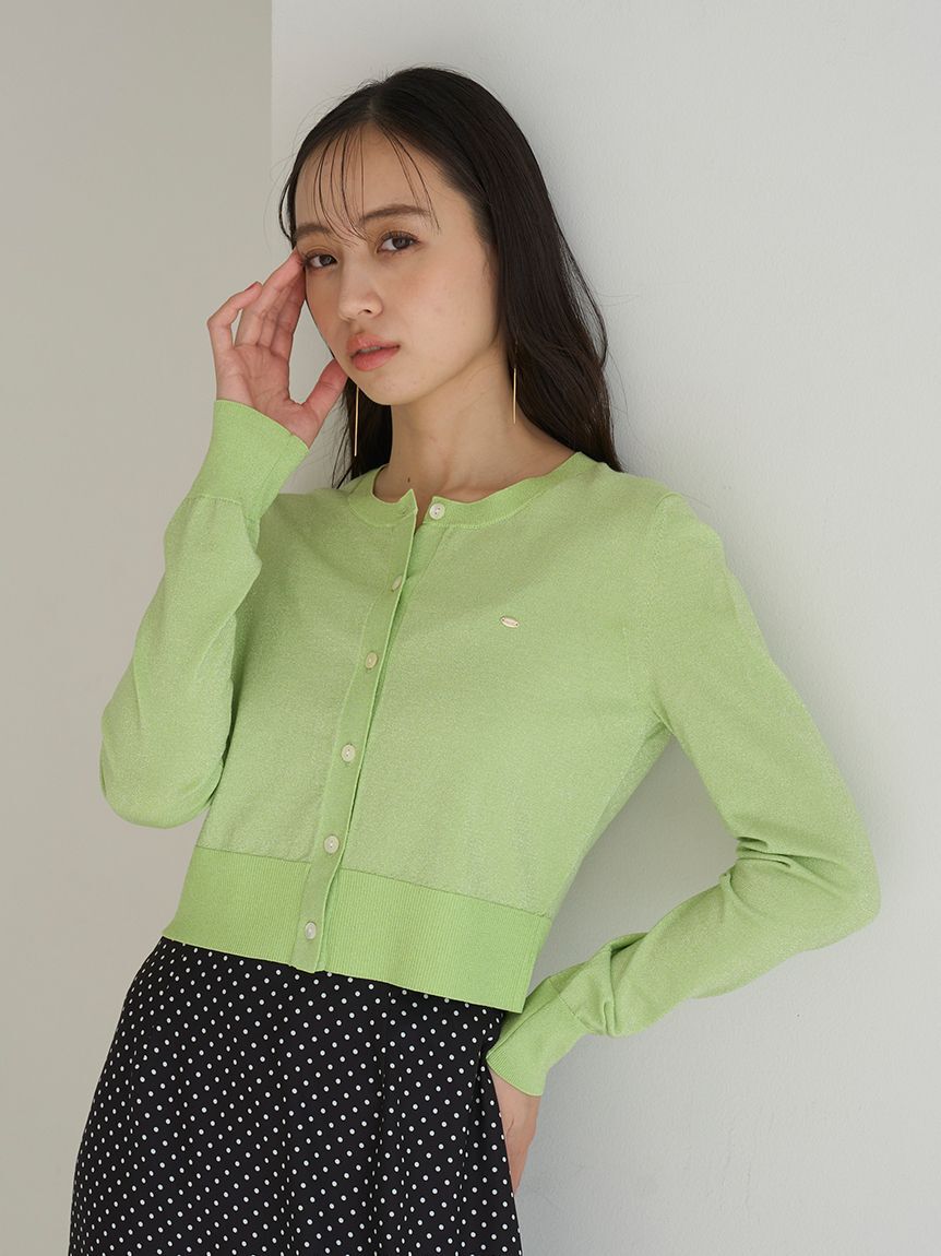 SNIDEL「UVカットベーシックニットカーディガン」|カーディガン|LIME