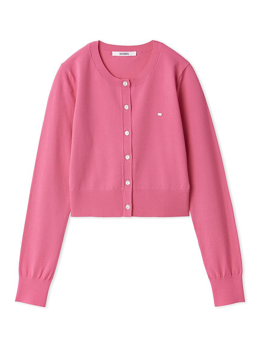 SNIDEL「UVカットベーシックニットカーディガン」|カーディガン|PNK